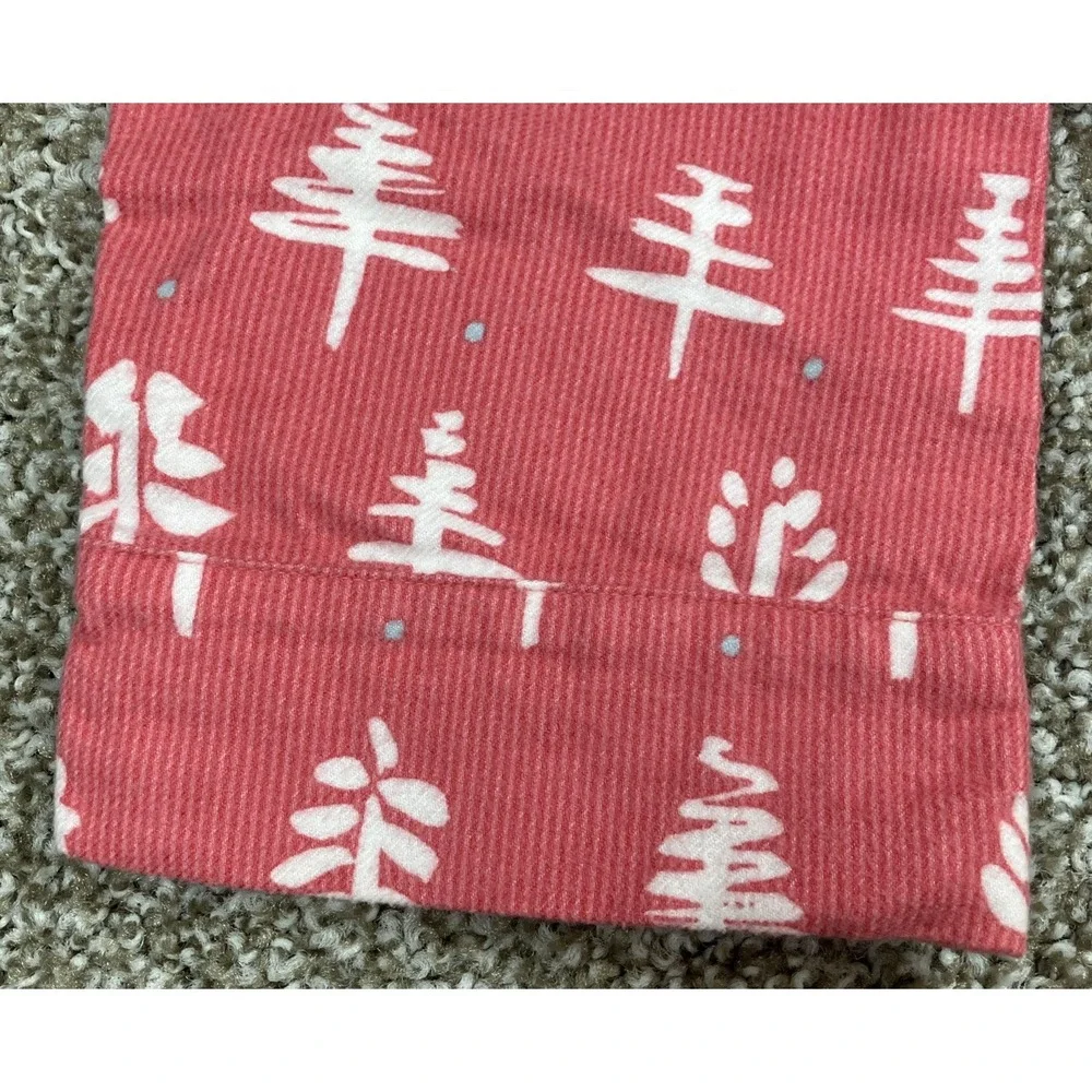 Garnett Hill Red Nightgown w/Pine Trees‎ Women's Size Medium Organic Pima Cotton